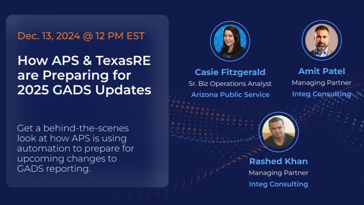 How APS & Texas RE are Preparing for 2025 GADS Updates