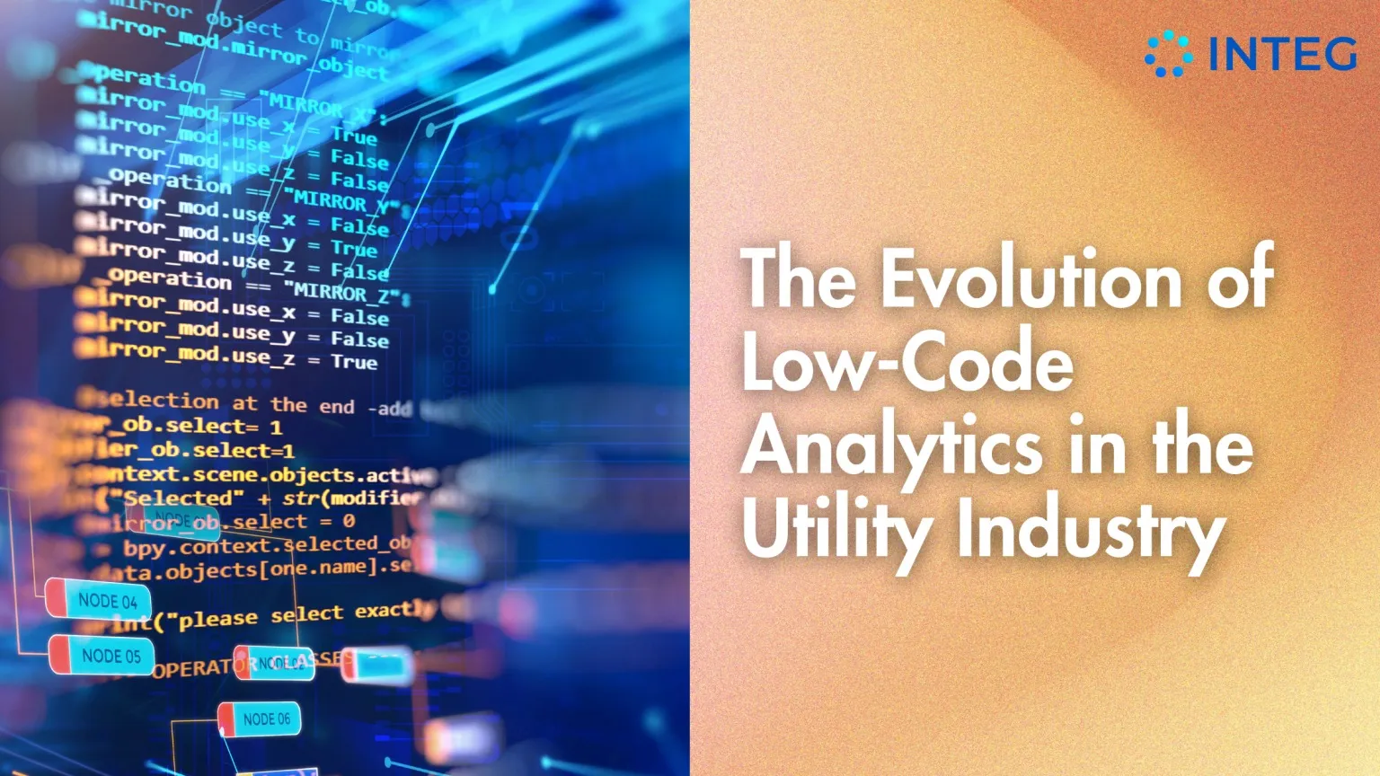 The Evolution of Low-Code Analytics in the Utility Industry