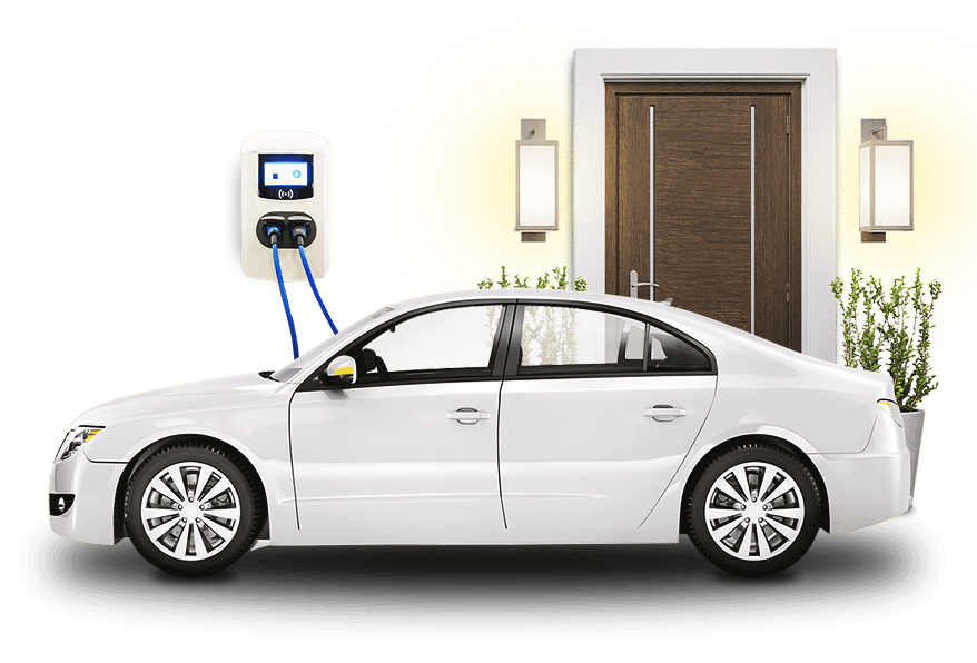 Electric car charging at home