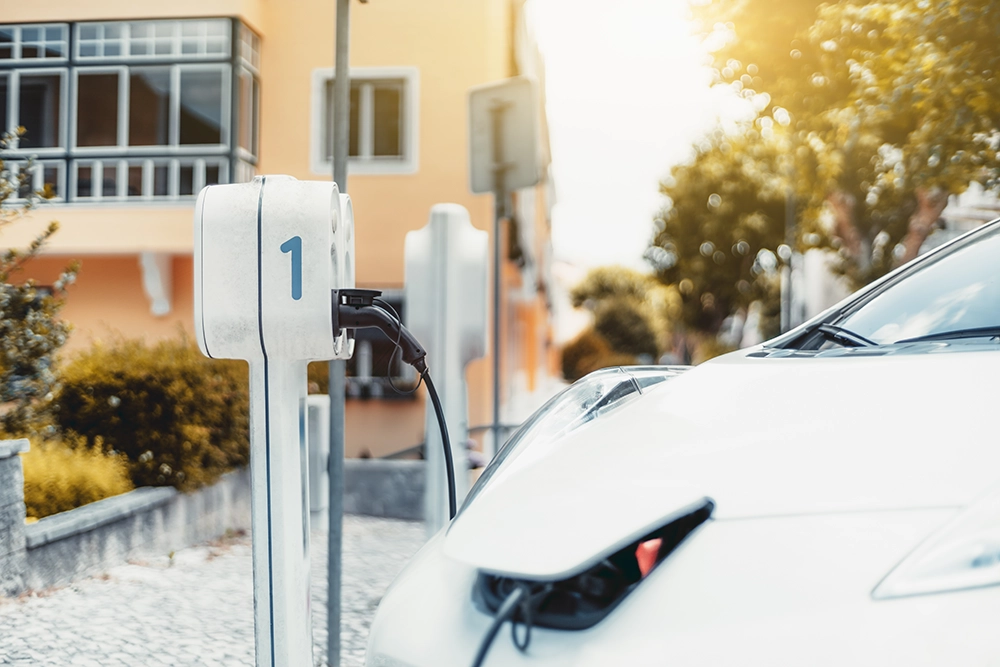 Electric car charging at home