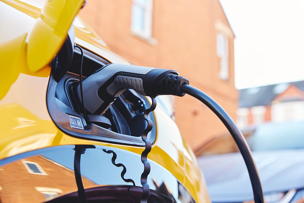 Electric car charging at home