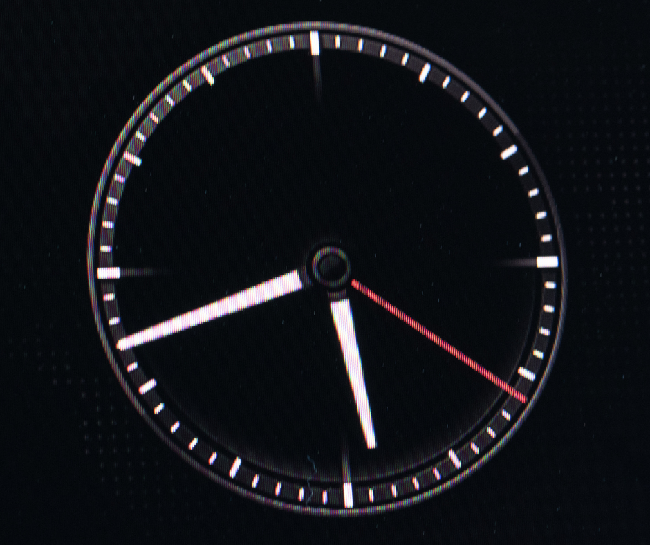 Fuel gauge on a commercial vehicle dashboard