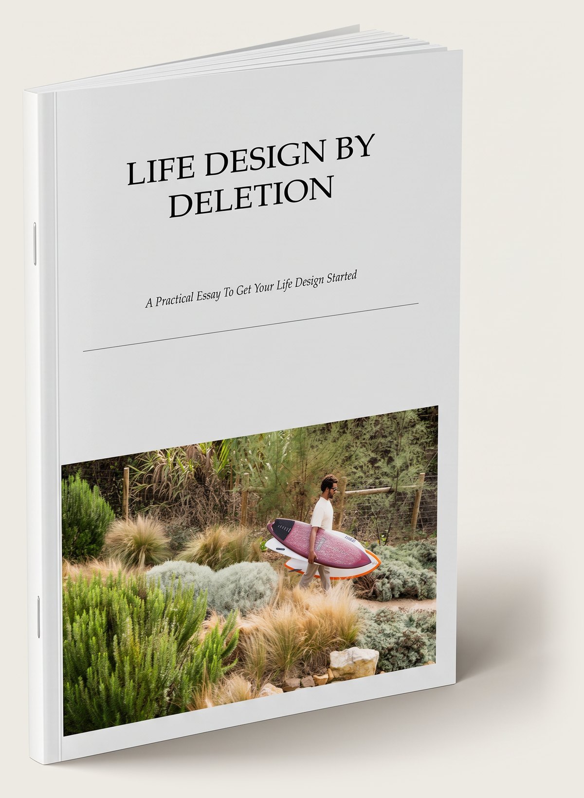 Life Design by Deletion, essay cover