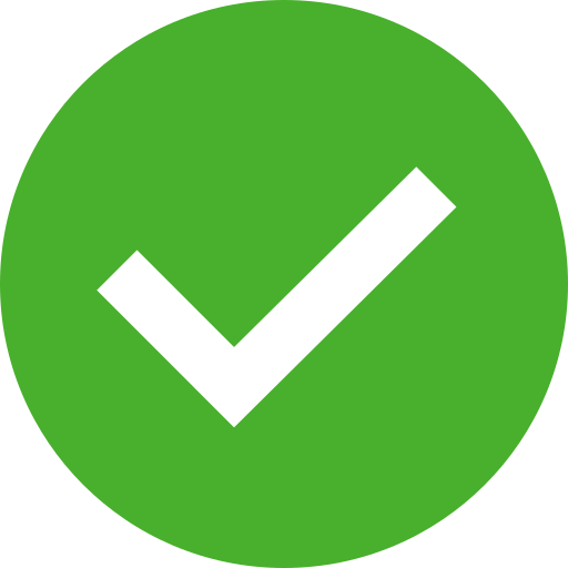 green circel tick mark