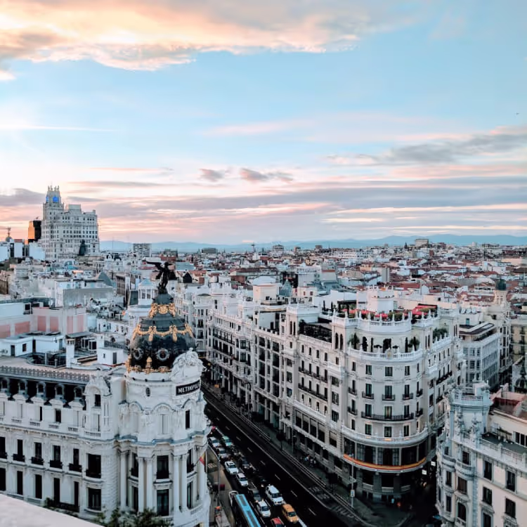 Imagen de la Gran Via de Madrid