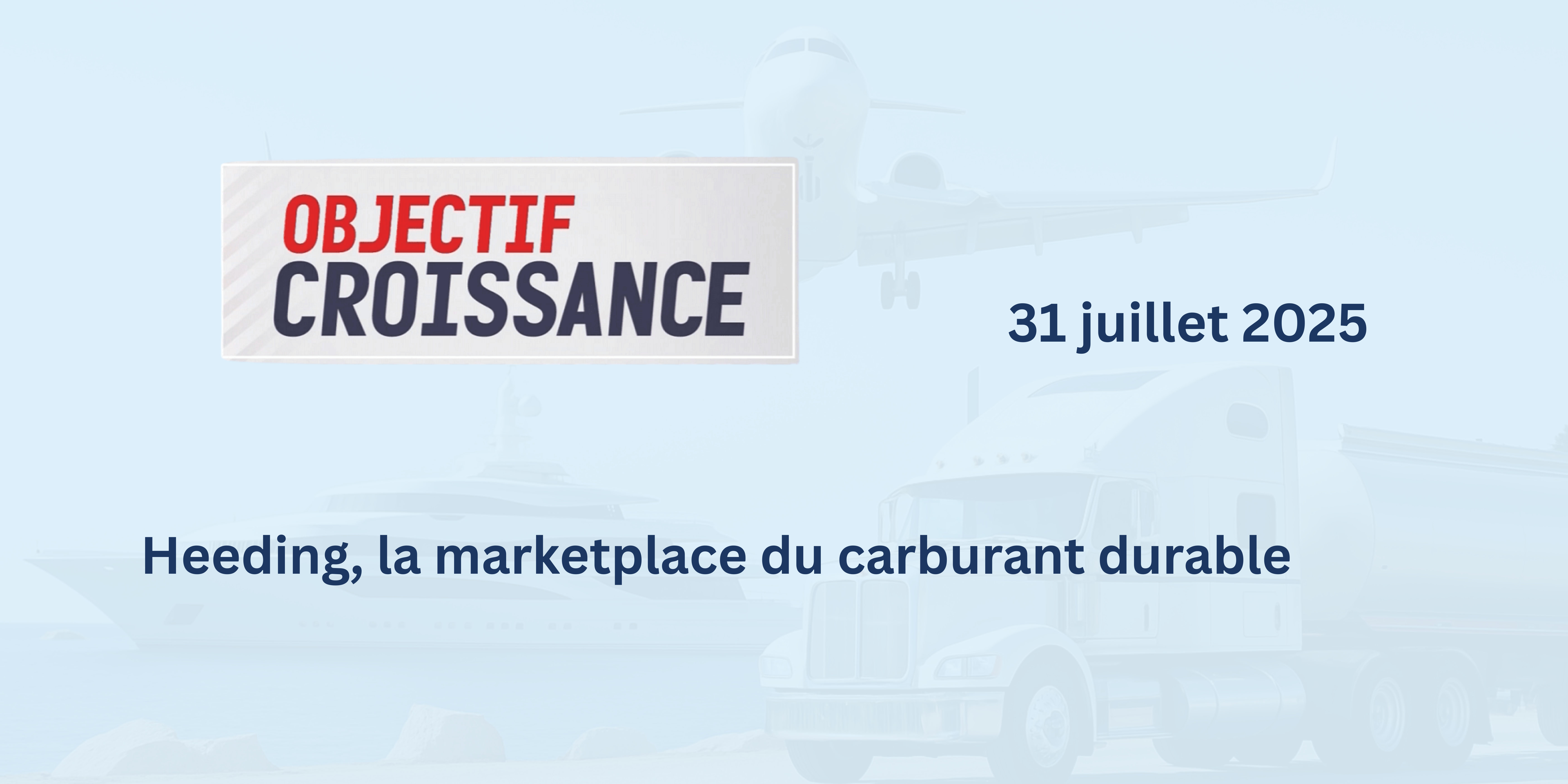 Heeding Climate Solutions a été présenté sur BFM Business, où son Président et co-fondateur Cédric Y. Choel a expliqué comment la plateforme facilite l’accès à des carburants durables certifiés et traçables.