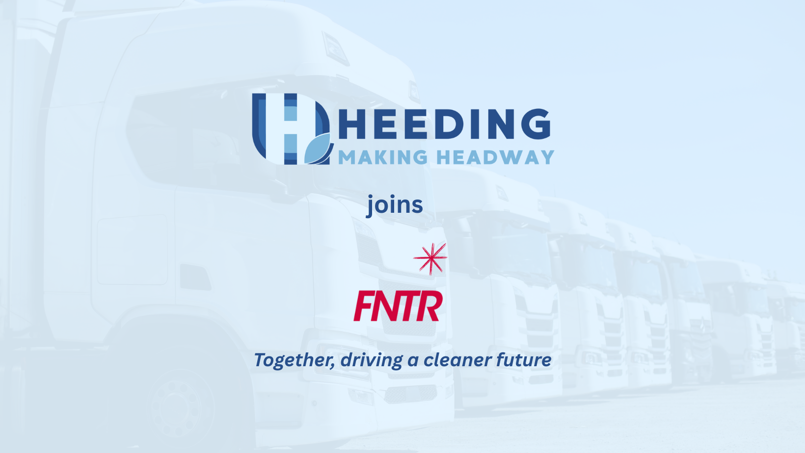 Heeding joins FNTR 06–83 to support the decarbonization of road transport in the Alpes-Maritimes and Var regions. Our platform connects the entire low-carbon value chain to help transport operators adopt practical, efficient solutions. Together, we aim to build a cleaner and more competitive regional transport ecosystem.