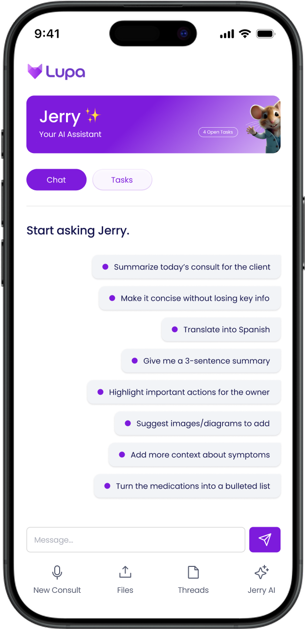 export lupapets app UI