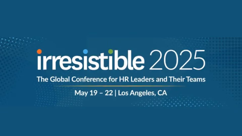 Irresistible 2025 conference banner: 19-22 May, Los Angeles