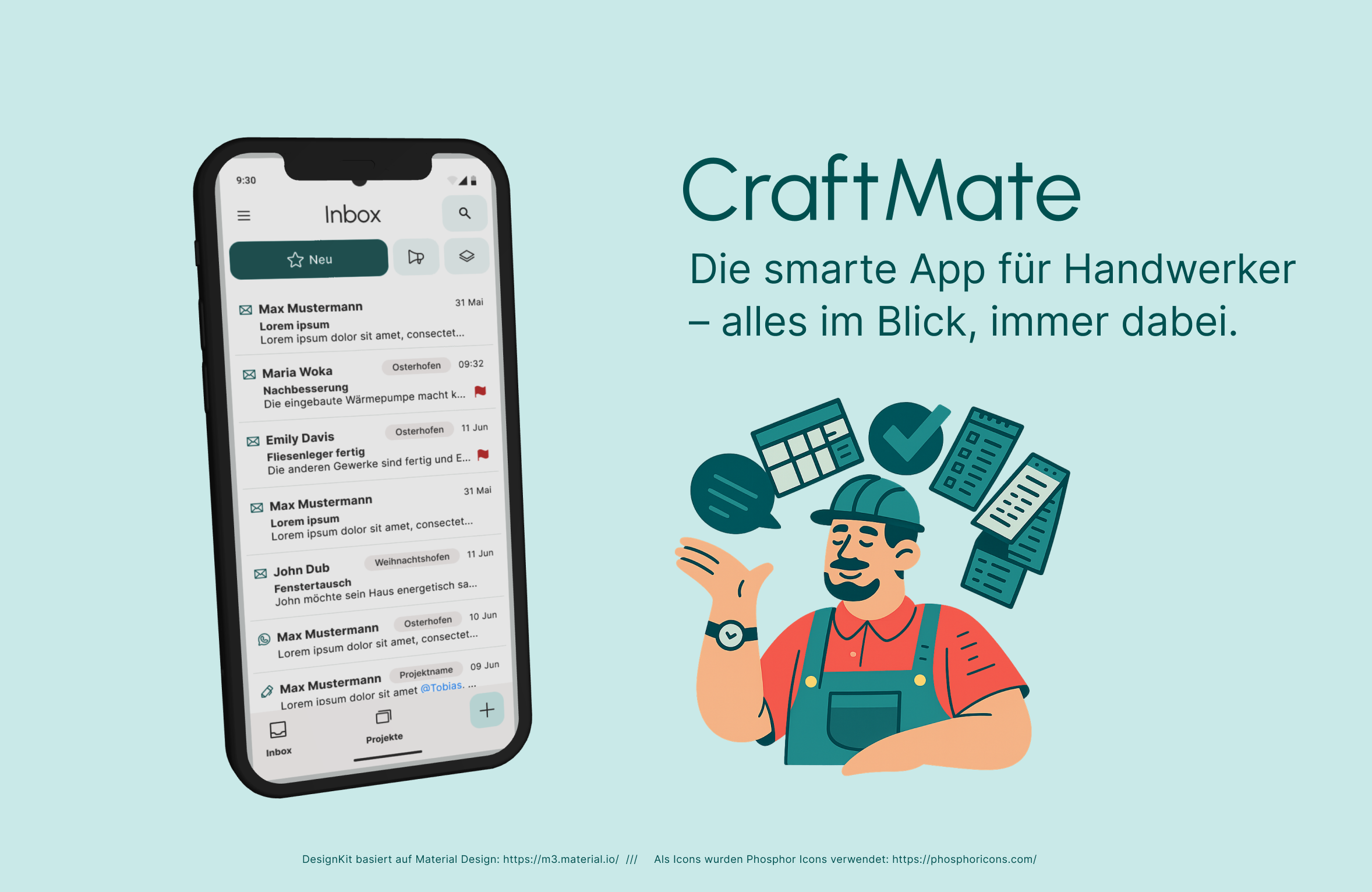 CraftMate | Die smarte App für Handwerker – alles im Blick, immer dabei.