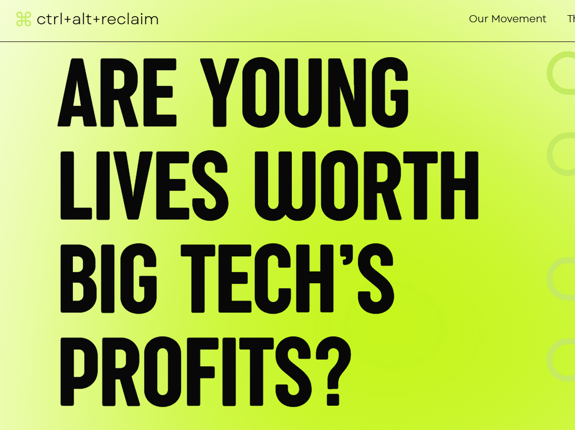 ctrl+alt+reclaim - Youth-Led Tech Justice and Digital Rights Movement