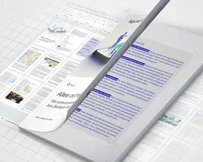 Ansicht eines Word- -Templates