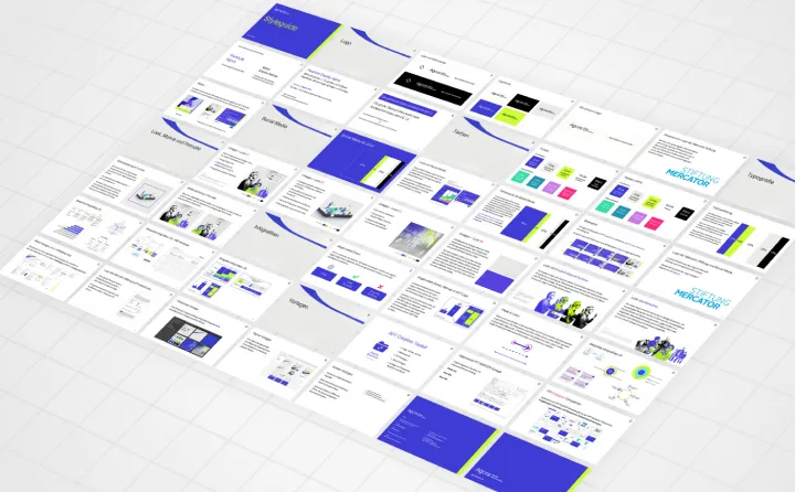 Ansicht aller Seiten des Corporate Designs