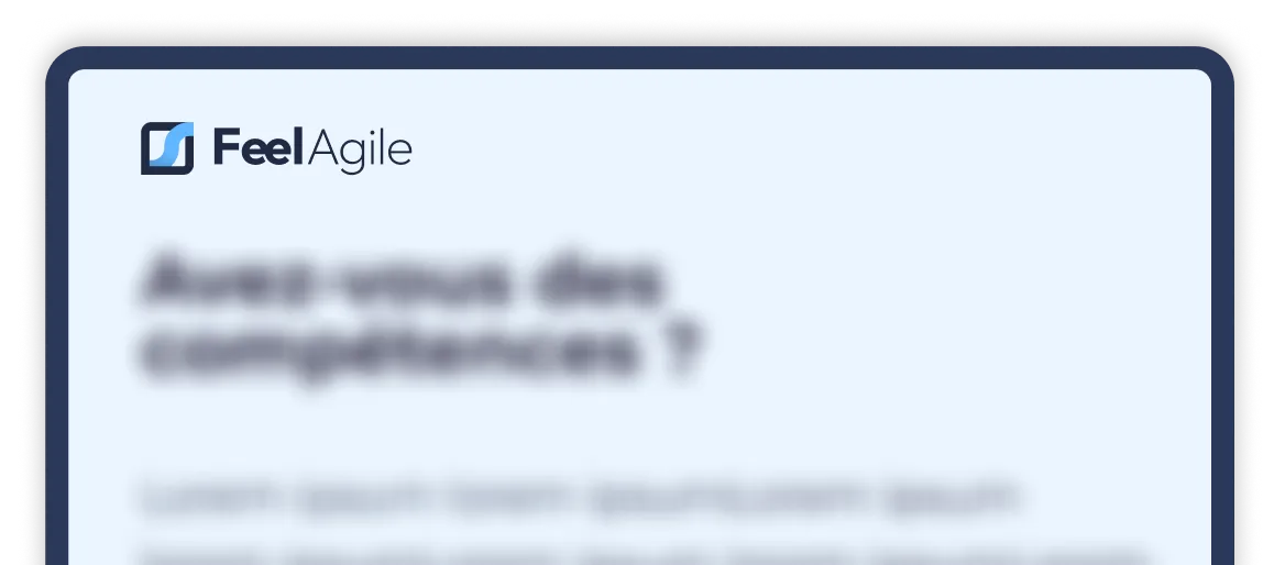 Ecran avec texte flouté