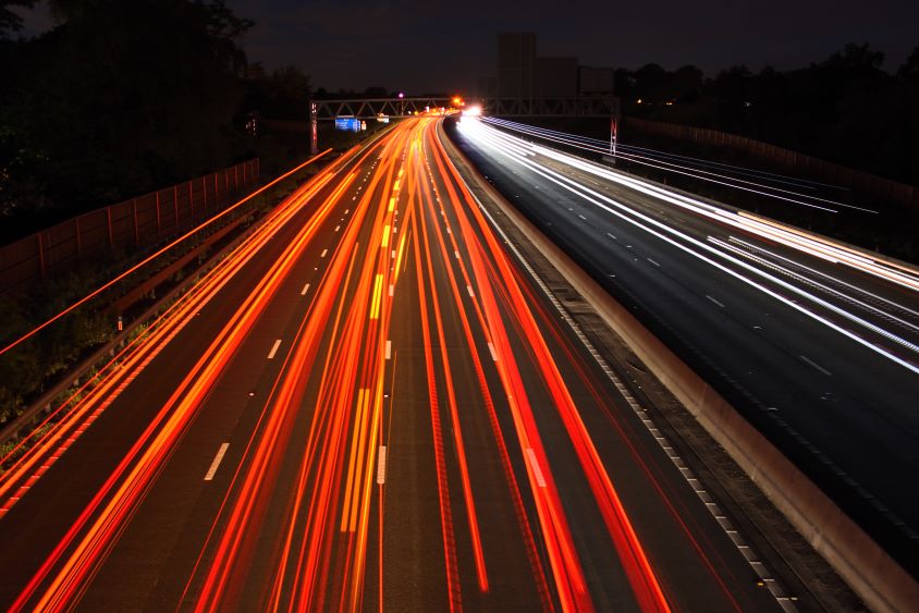 Smart motorway in England