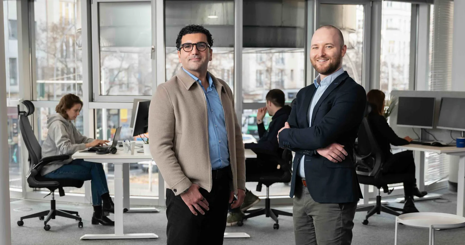Atilla und Philipp im Mendato Büro