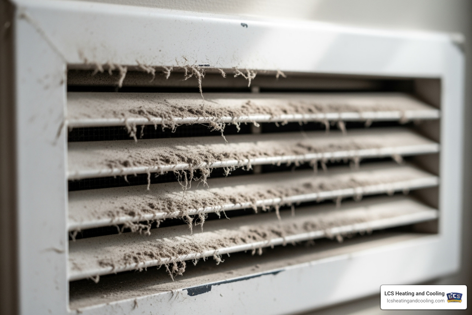 dusty air vent cover - clean air ducts