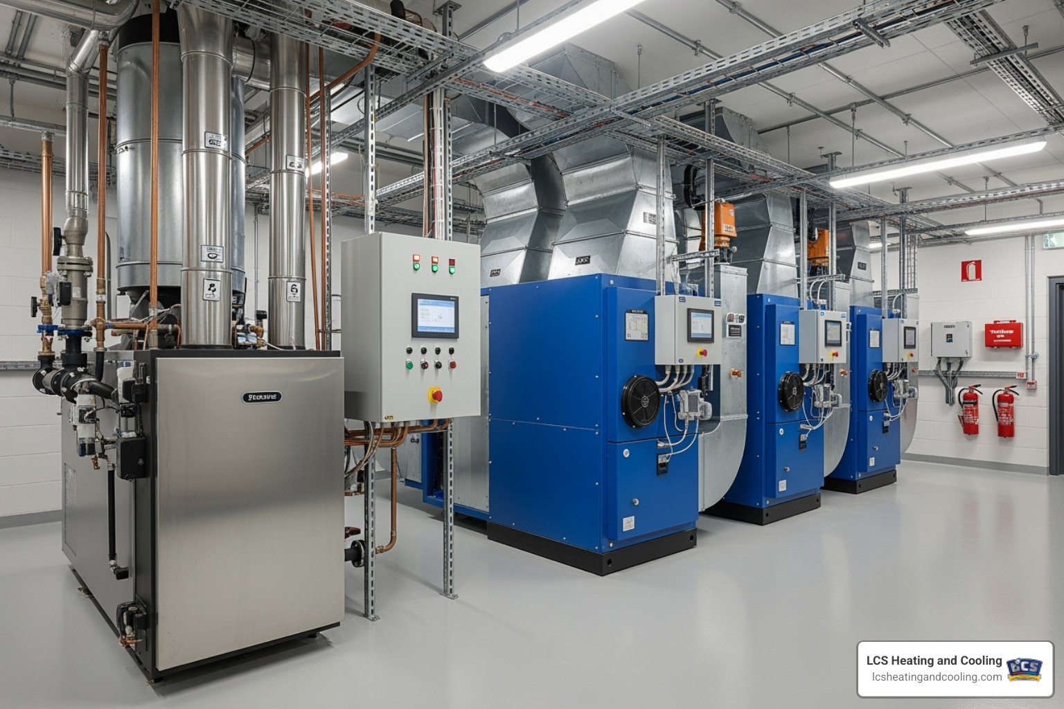 clean and efficient commercial furnace room - commercial heating repair fishers in