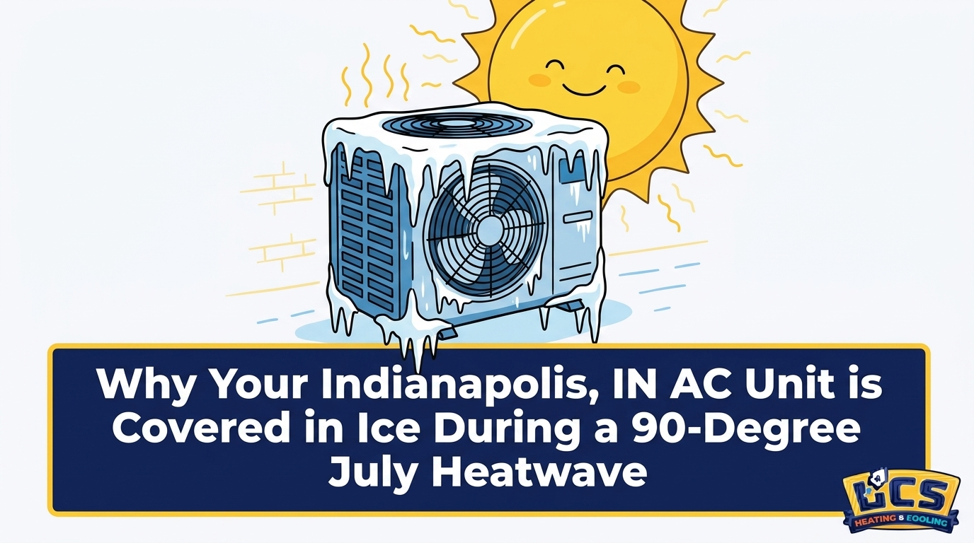Why Your Indianapolis AC Unit is Covered in Ice During a 90-Degree July Heatwave