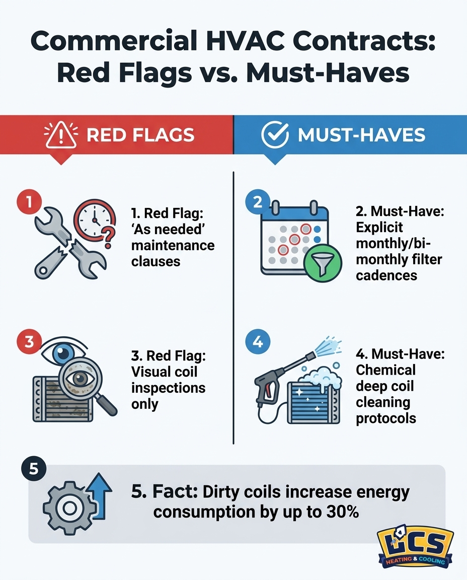 Commercial HVAC Contracts: Red Flags vs. Must-Haves