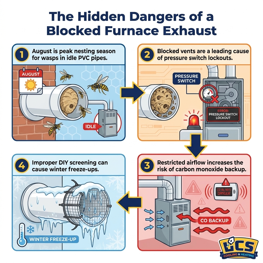 The Hidden Dangers of a Blocked Furnace Exhaust