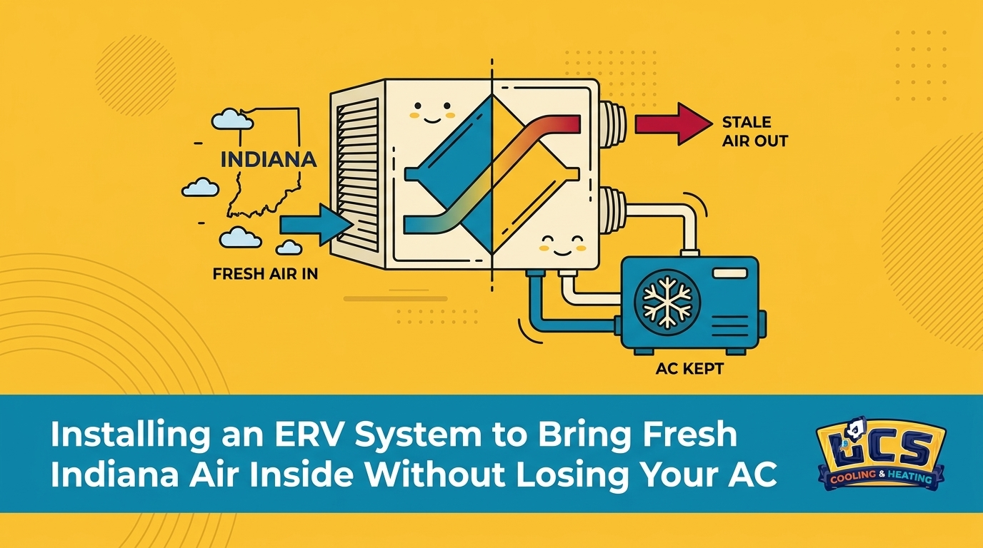Installing an ERV System to Bring Fresh Indiana Air Inside Without Losing Your AC