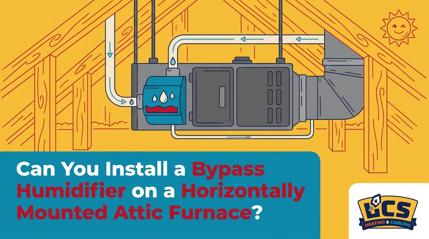 Can You Install a Bypass Humidifier on a Horizontally Mounted Attic Furnace?