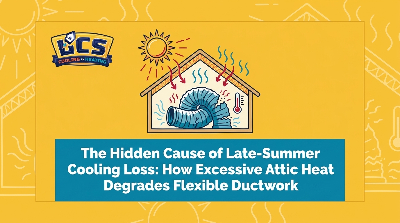 How Excessive Attic Heat in August Degrades Your Flexible Ductwork