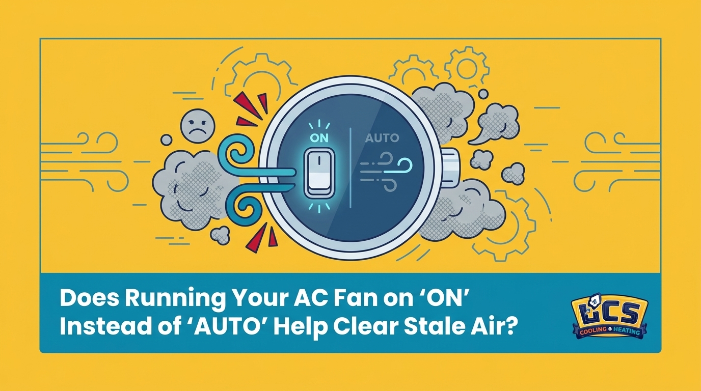 Does Running Your AC Fan on 'ON' Instead of 'AUTO' Help Clear Stale Air?