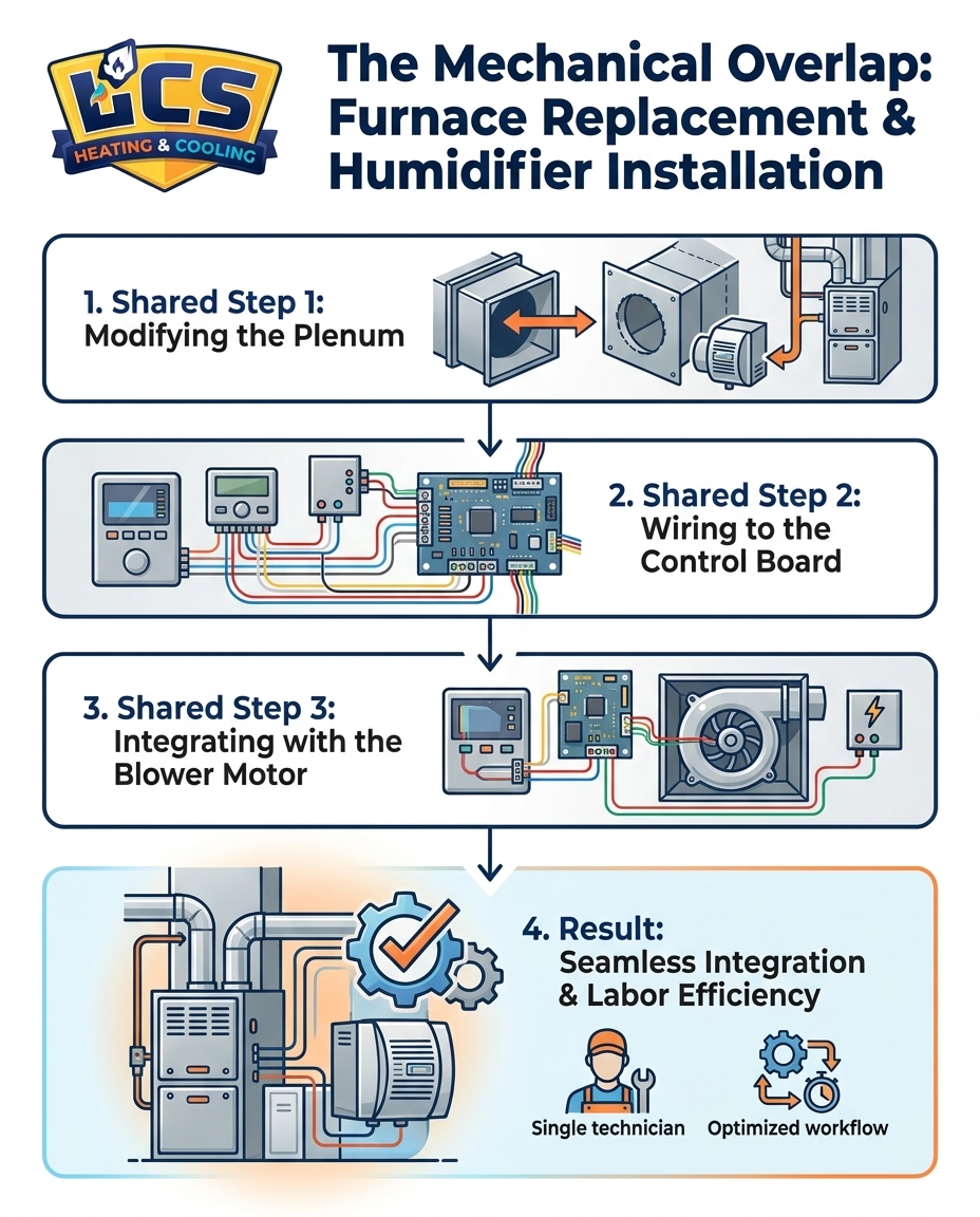 The Mechanical Overlap: Furnace Replacement & Humidifier Installation