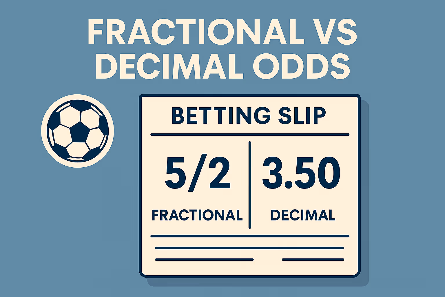 Understanding Fractional And Decimal Football Odds