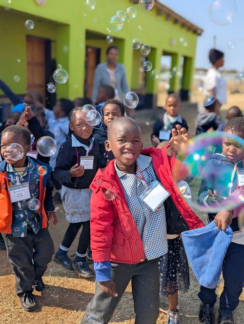 Group of children at our mission parter facility in Eswatini.