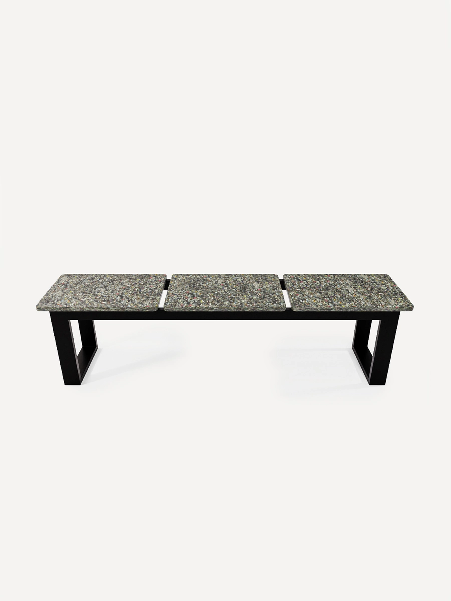 Durable RE-CD Panel Bench suitable for both indoor and outdoor use