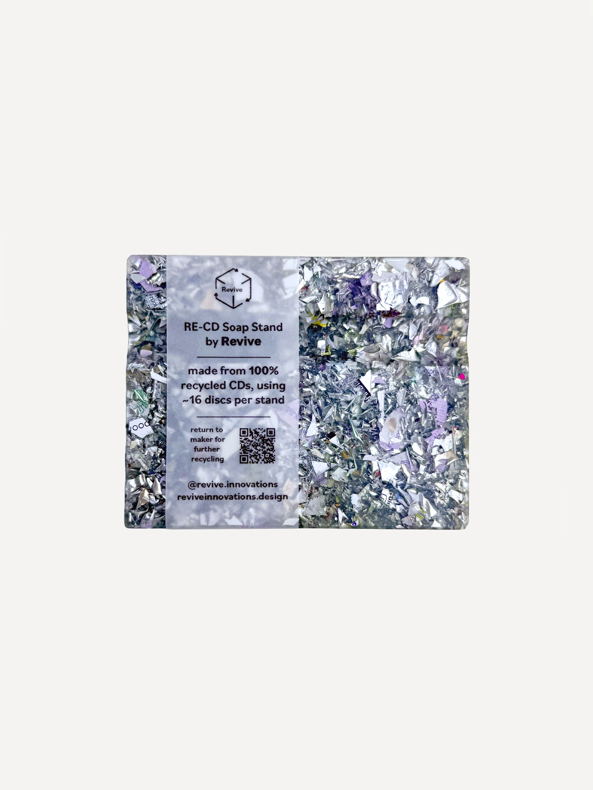 RE-CD Soap Stand Dancing Pearls Revive Inovations Krushed Rcycled Plastic