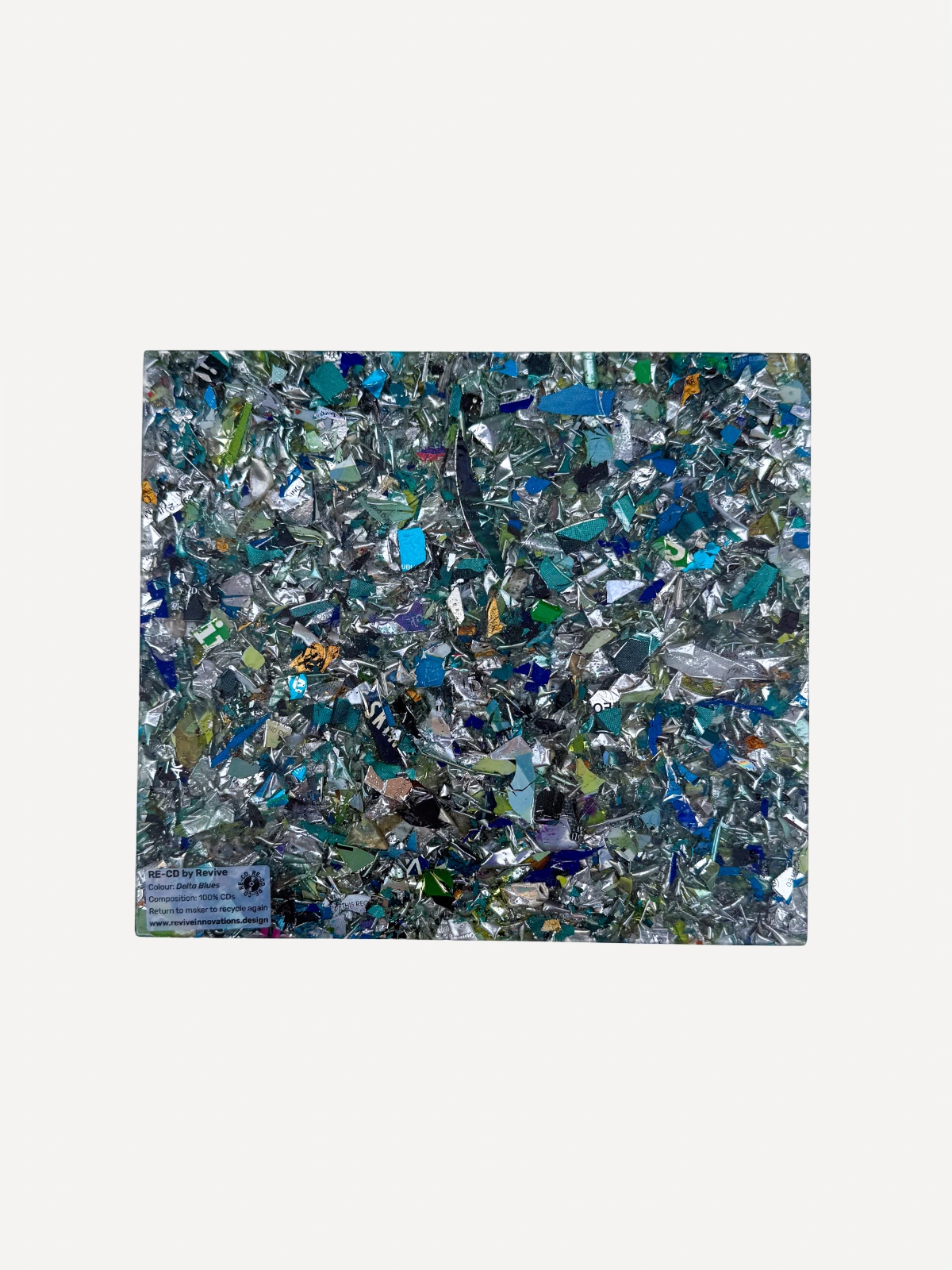 RE-CD Single Sample (190mm x 215mm) Revive Innovations Recycled Plastic Krushed