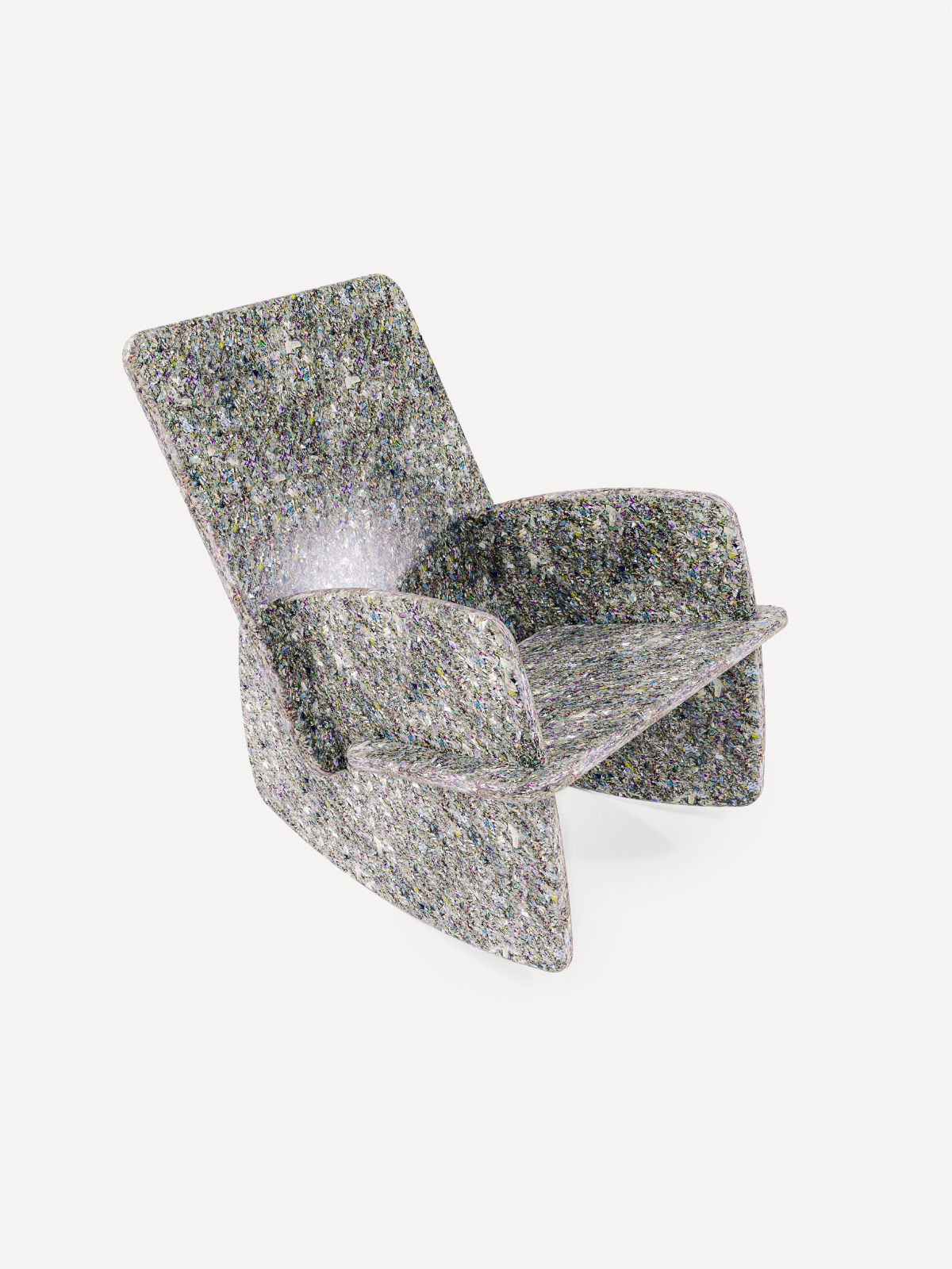 Revive Still Rocking CDs rocking chair made from recycled CDs