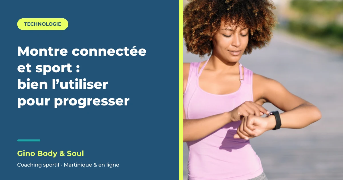 Sportive qui consulte sa montre connectée pendant sa séance en extérieur