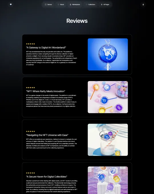 Testimonials -Screenshot