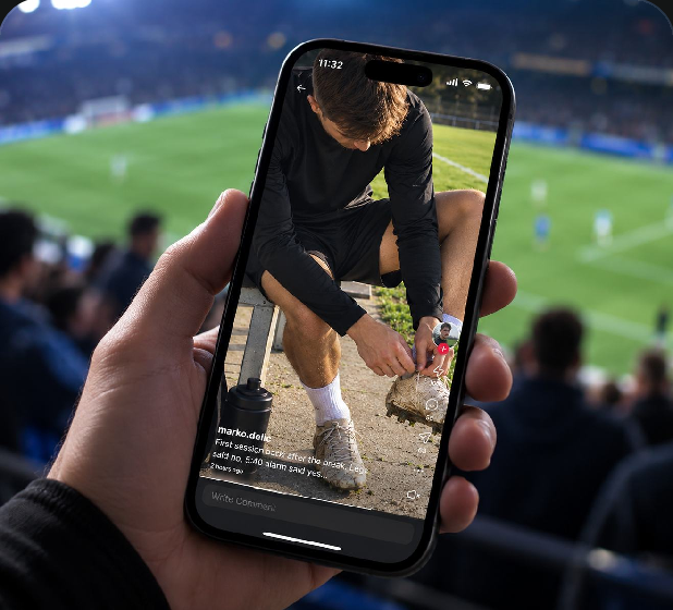 Buzzer social media campaign on a phone