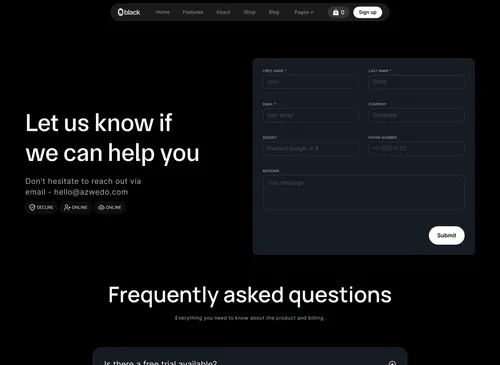 App Webflow Template -
Black Zero - Created by Wedoflow.com and Azwedo.com