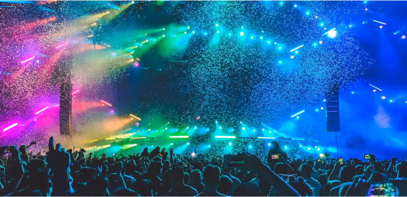 party or concert image