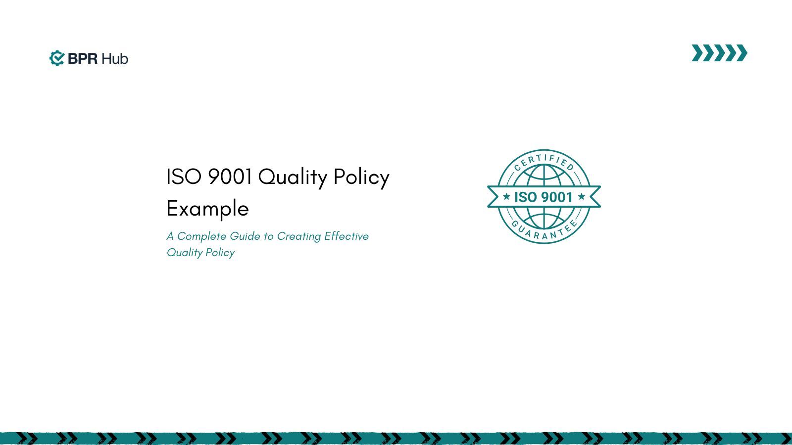 ISO 9001 quality policy