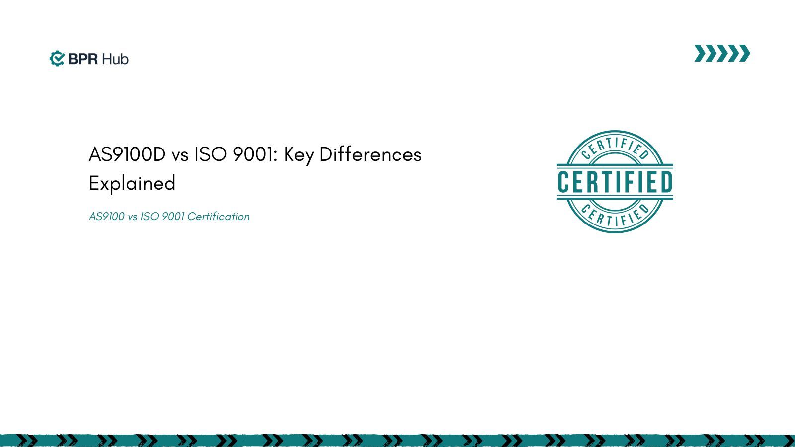 AS9100D vs ISO 9001 