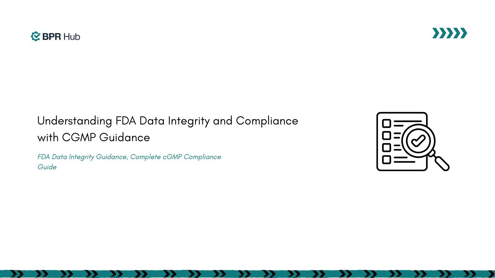 FDA Data Integrity and cGMP Compliance 