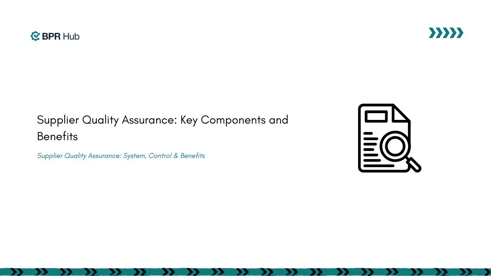 Supplier Quality Assurance