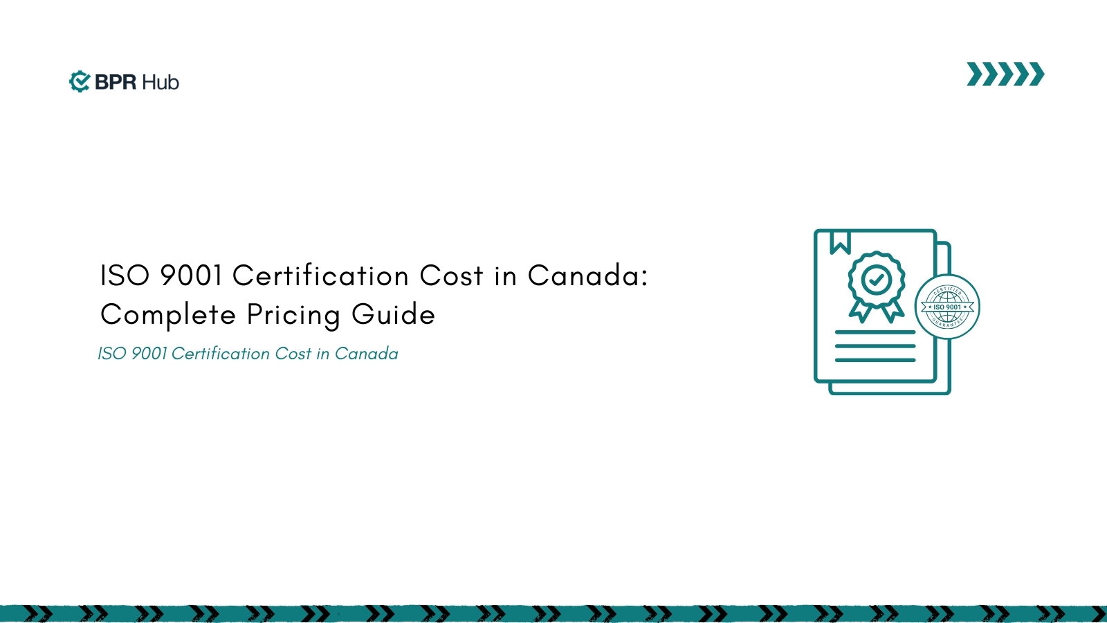  ISO 9001 Certification Cost in Canada