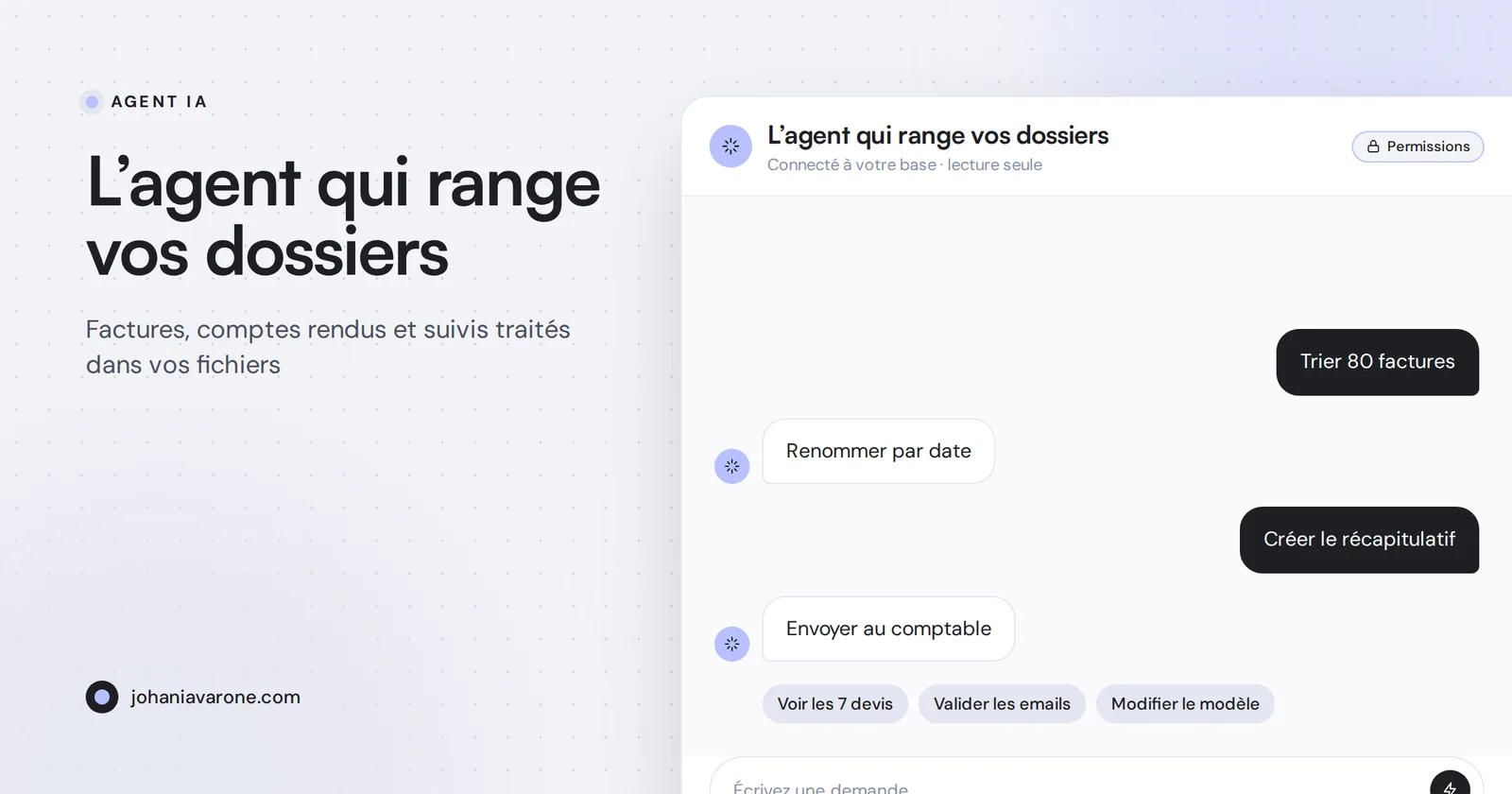 Agent IA qui trie des factures et remplit un tableau de suivi
