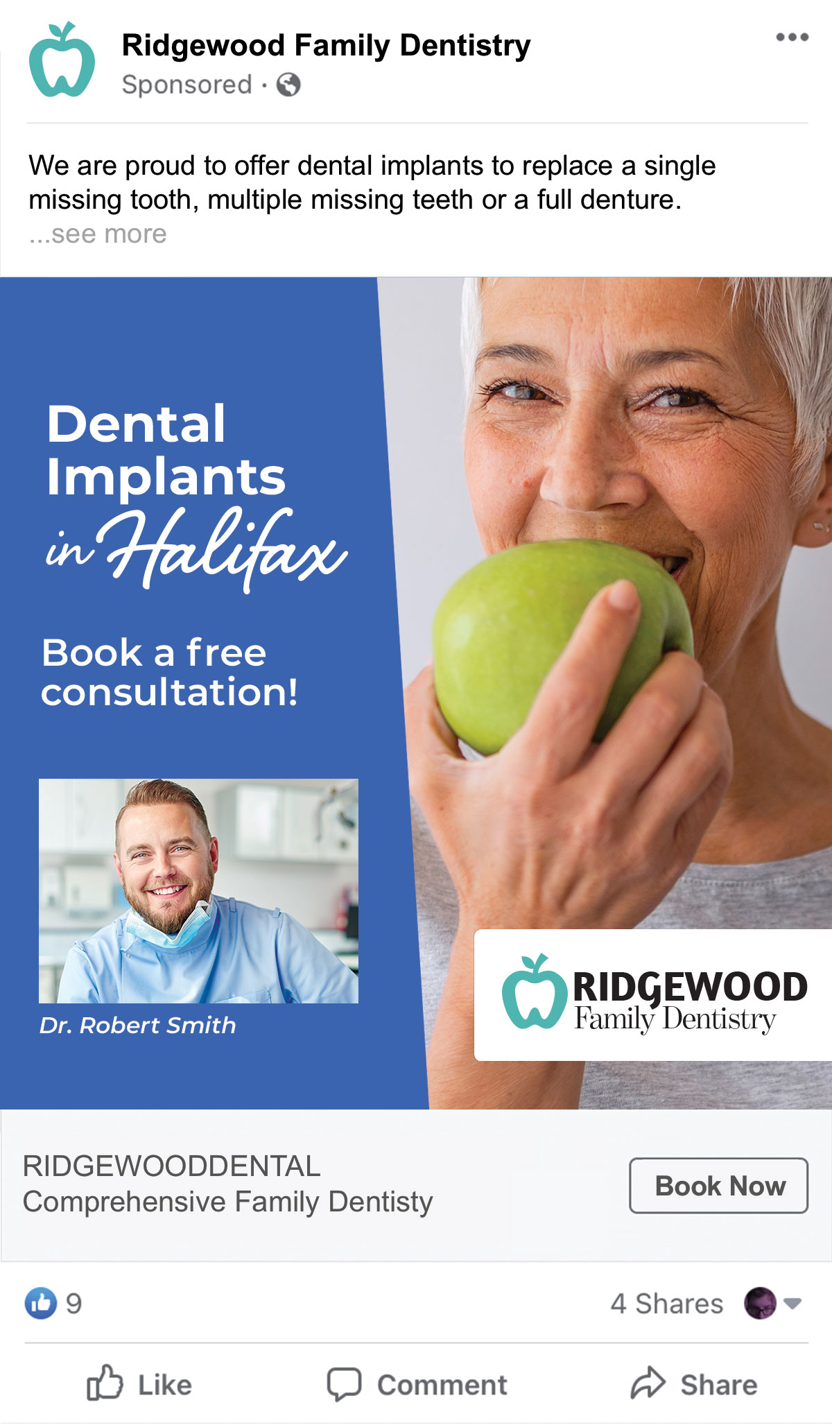 sample FB ads for dentists