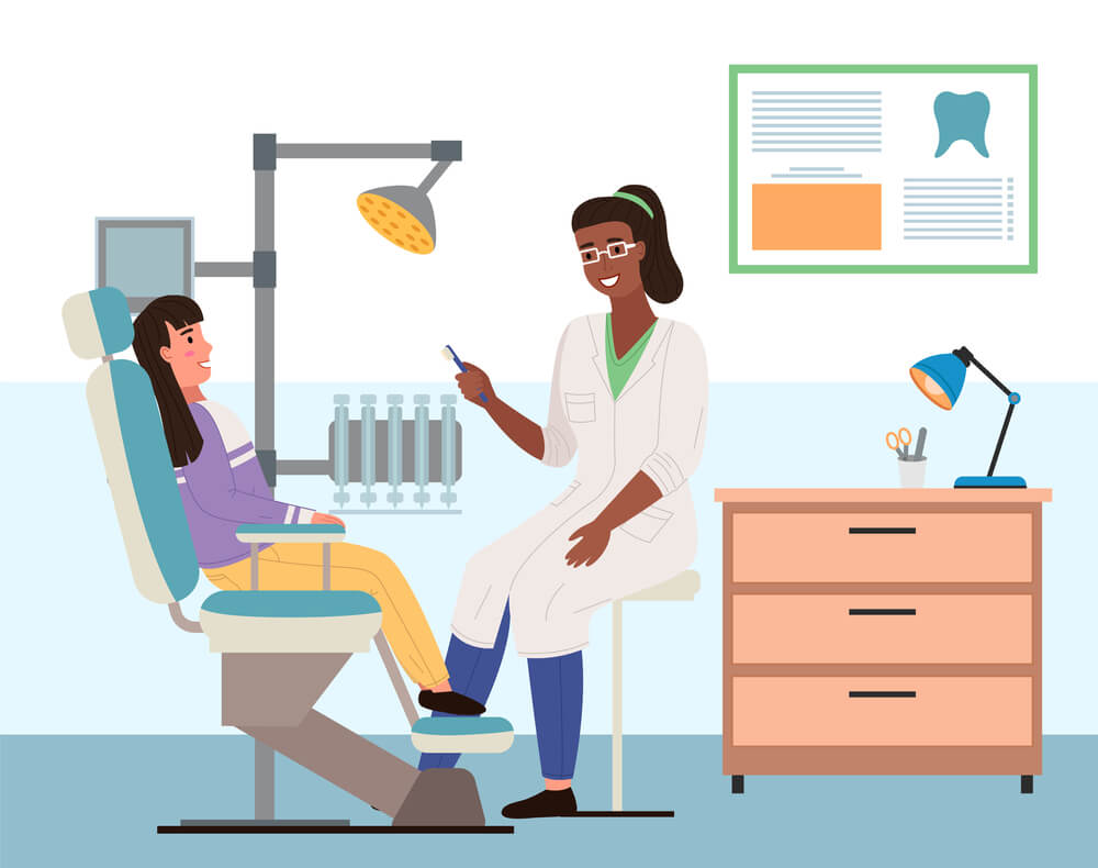 Dentist is active online and post content to build trust with patients.