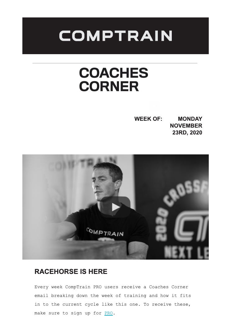 Interactive email sample